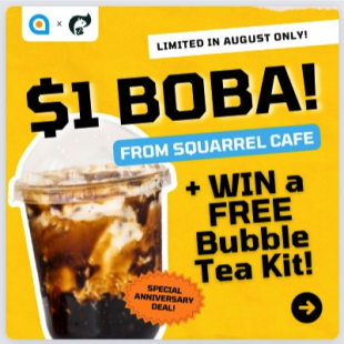Get A Bubble Tea for $1.00