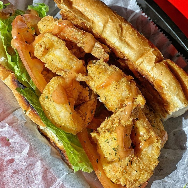 Fifth Ave Shrimp Po' Boy for 20% Off.