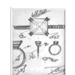Get a sketch of your Engagement ring for $250.00