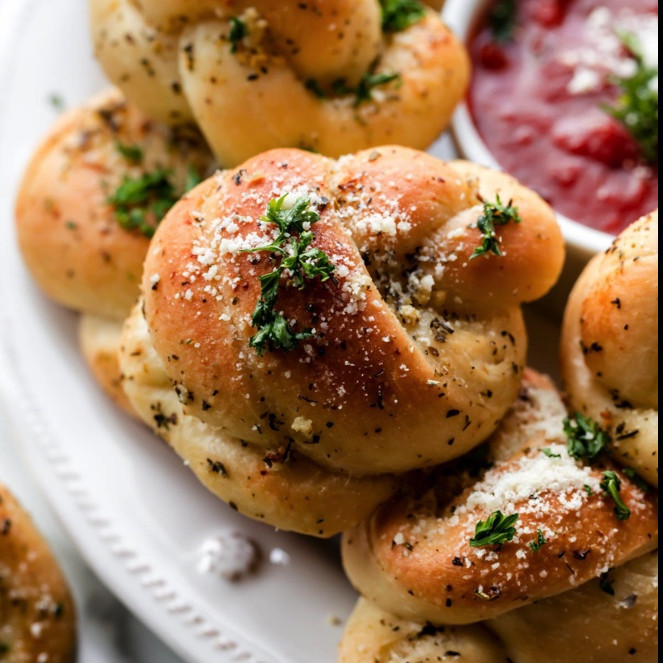 Free Garlic knots with any order of a large Pizza