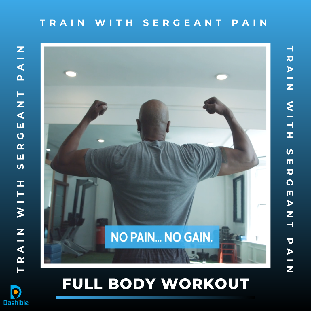 Work Out with Sergeant Pain; Wed -1PM - 2PM 05/13/2020